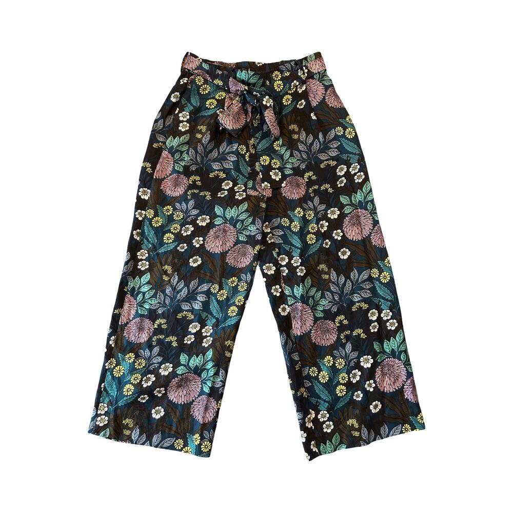 Abigail Borg for J.Crew Silk Floral Wide‑Leg Pants - Picture 2 of 7